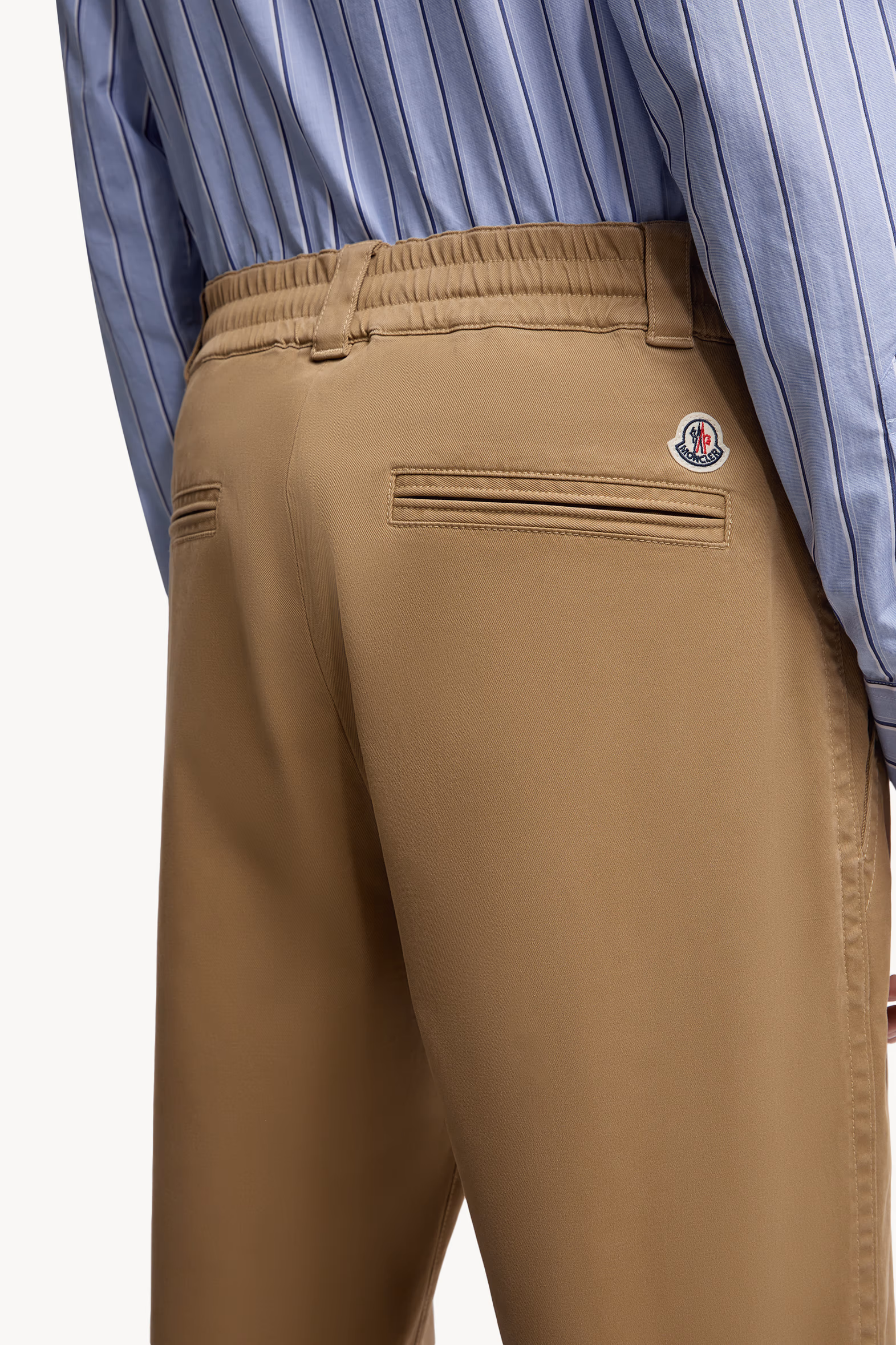 Cotton Gabardine Pants Men Beige Moncler 6